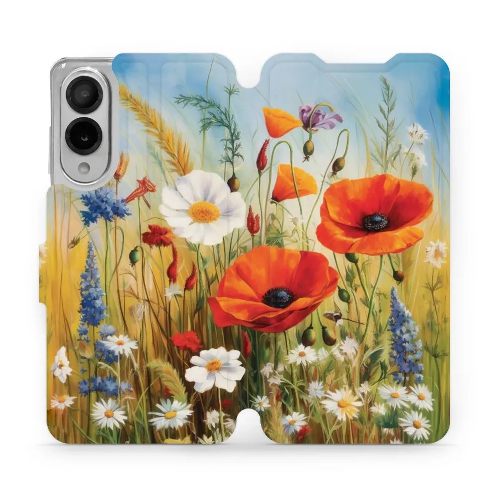 Flipové pouzdro Mobiwear - Samsung Galaxy S25 Edge - VP43S Letní louka