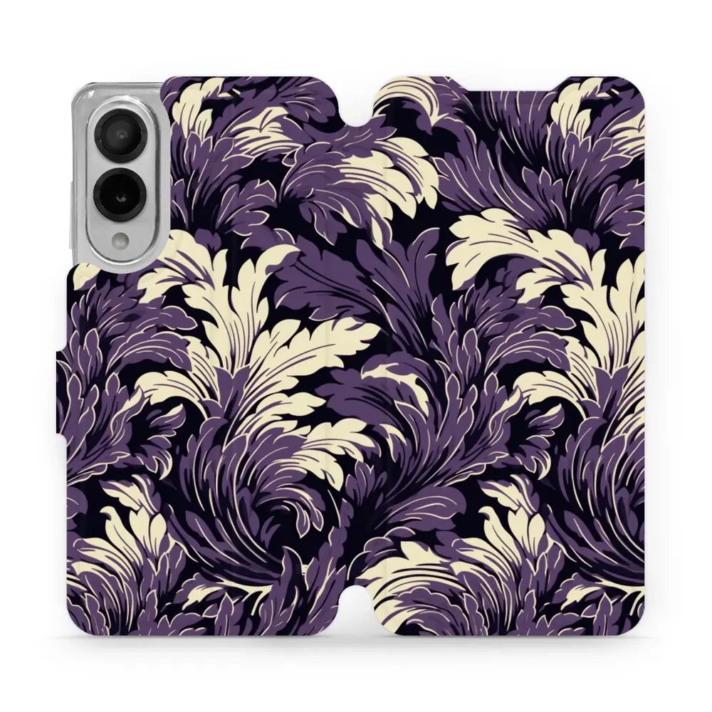 Flipové pouzdro Mobiwear - Samsung Galaxy S25 Edge - VA46S Fialové rostliny