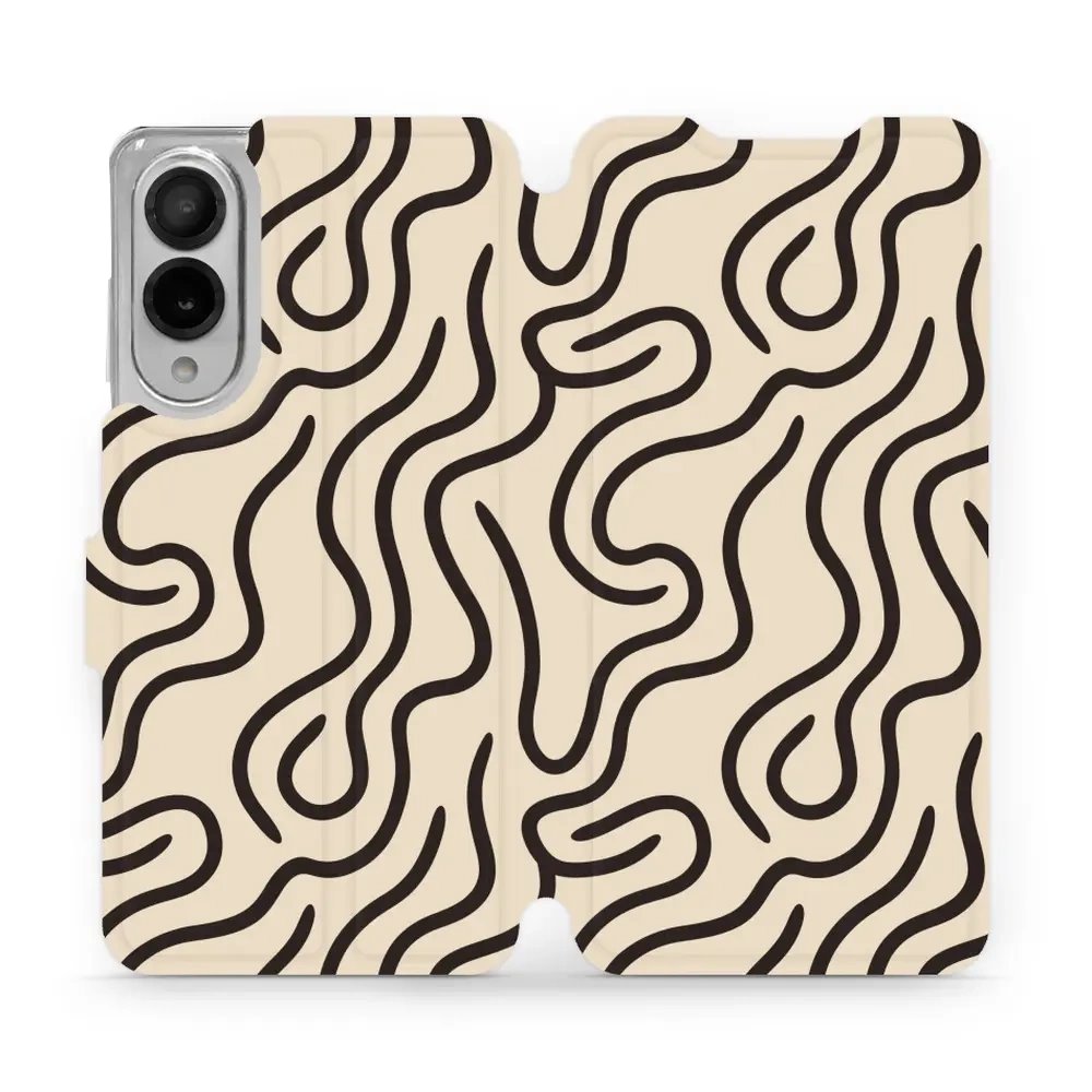 Flipové pouzdro Mobiwear - Samsung Galaxy S25 Edge - VA60S Linky