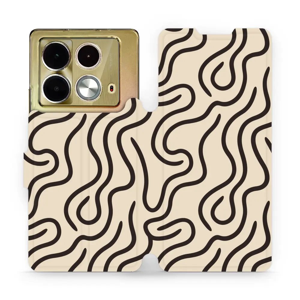 Flipové pouzdro Mobiwear - Infinix Note 40 - VA60S Linky