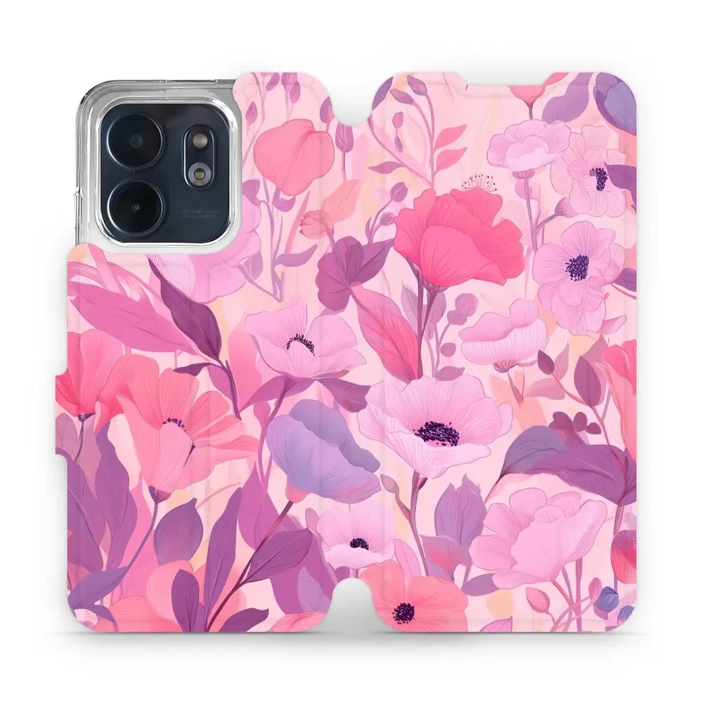 Flipové pouzdro Mobiwear - Infinix Smart 9 - VP74S Růžové květy snů
