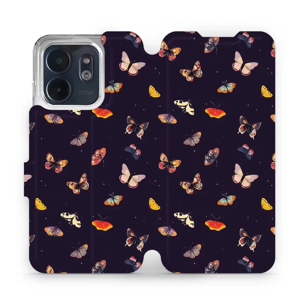Flipové pouzdro Mobiwear - Infinix Smart 9 - VP78S Barevní motýlci