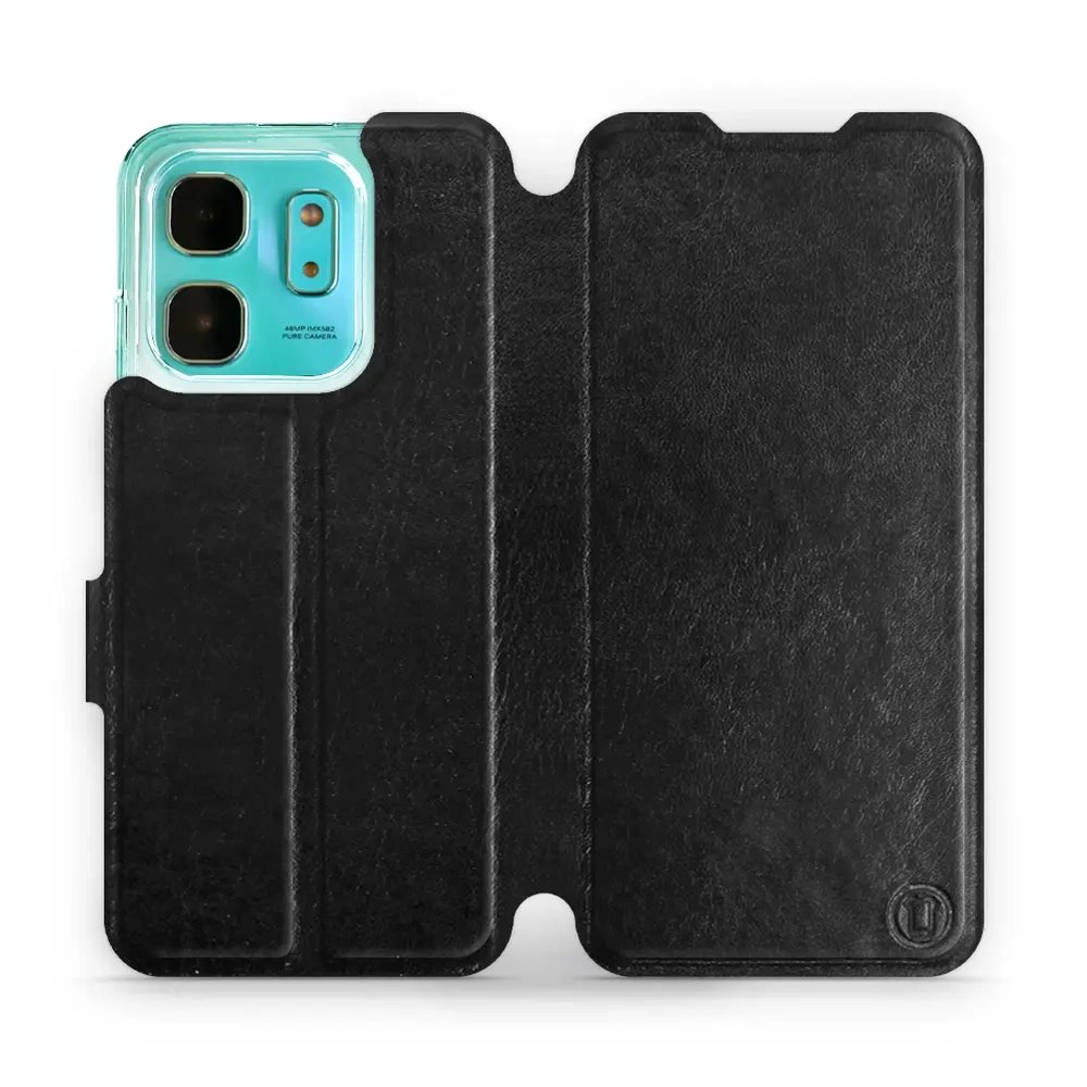 Flipové pouzdro Mobiwear - Infinix HOT 50i - Černé a šedé