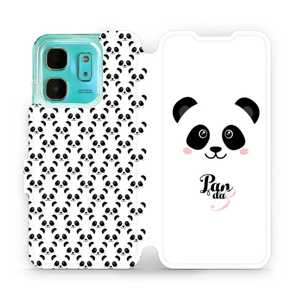 Flipové pouzdro Mobiwear - Infinix HOT 50i - M030P Panda Amálka