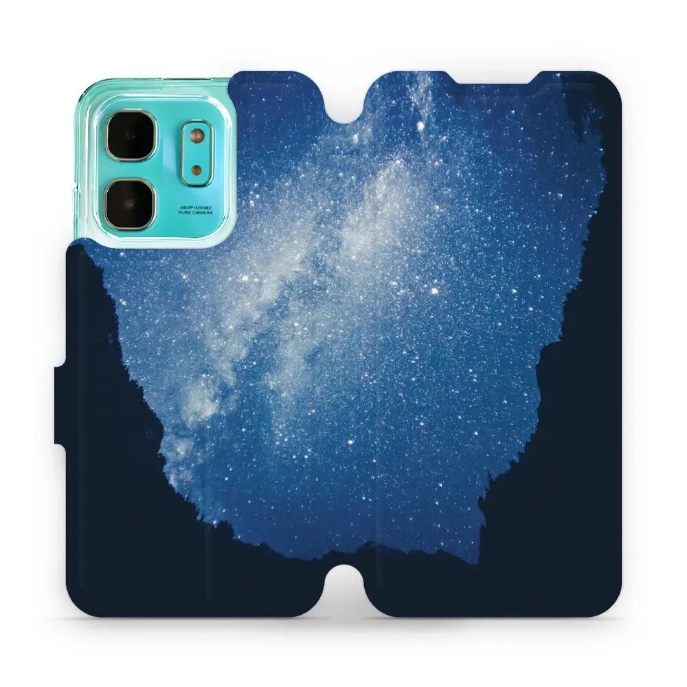 Flipové pouzdro Mobiwear - Infinix HOT 50i - M146P Galaxie