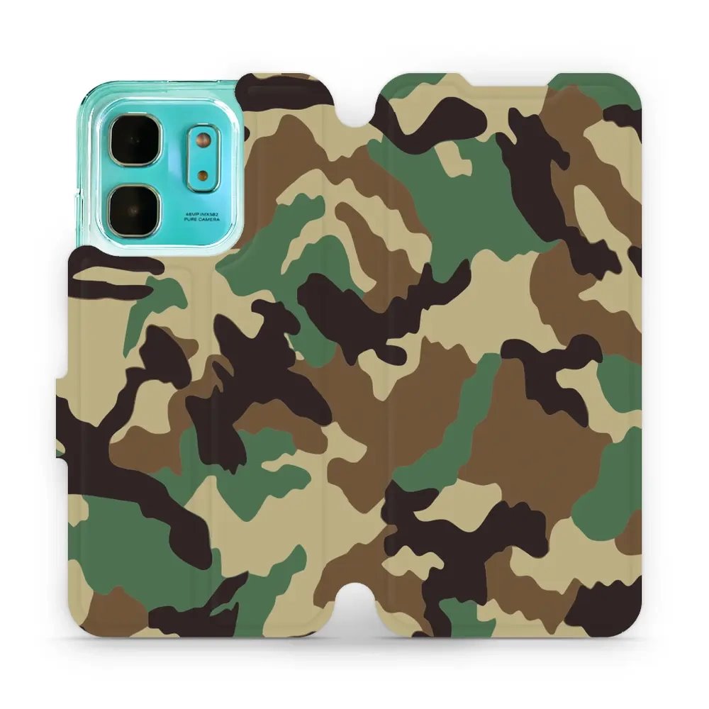 Flipové pouzdro Mobiwear - Infinix HOT 50i - V111P Maskáče