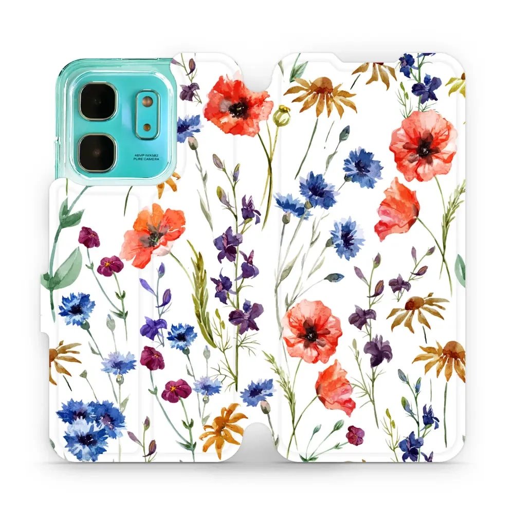 Flipové pouzdro Mobiwear - Infinix HOT 50i - MP04S Luční kvítí