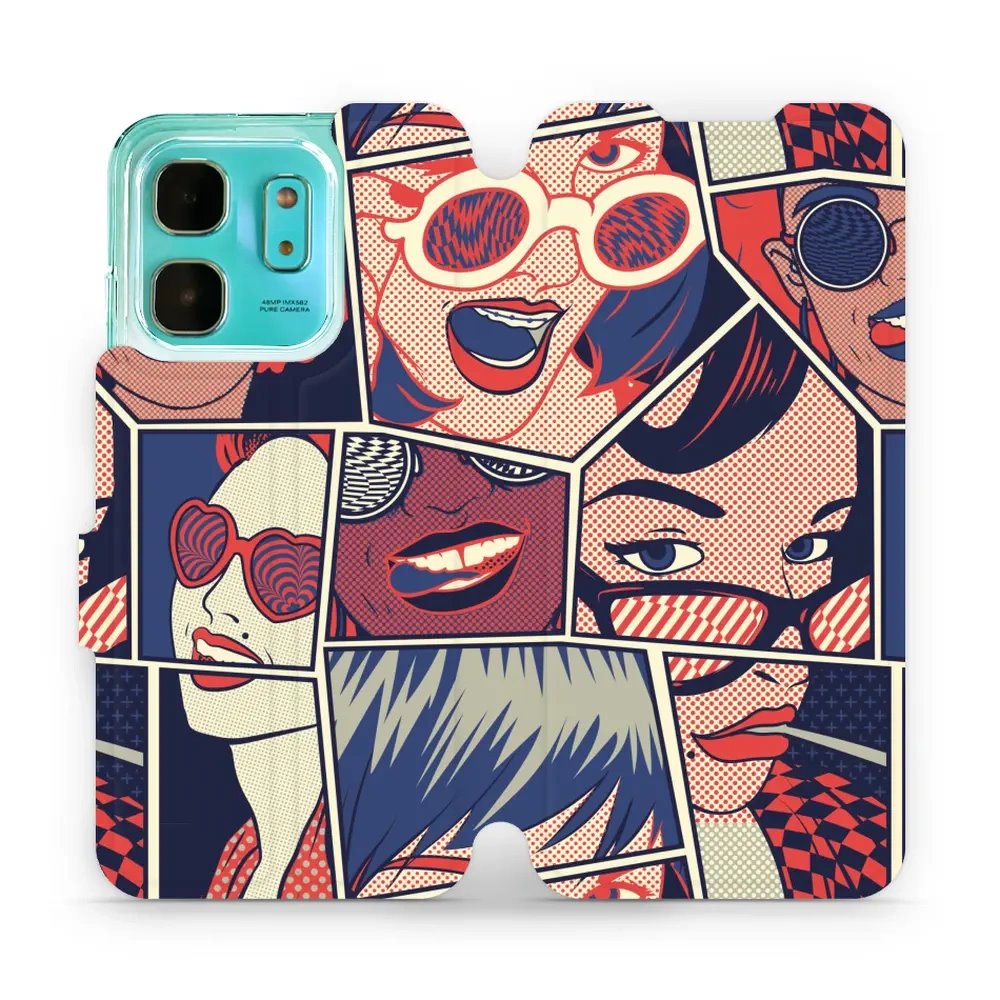 Flipové pouzdro Mobiwear - Infinix HOT 50i - VP18P Komiks