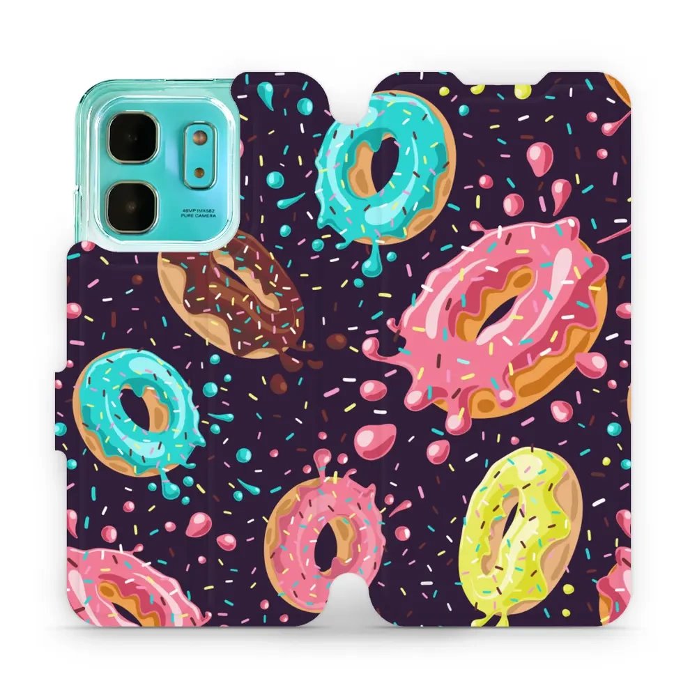 Flipové pouzdro Mobiwear - Infinix HOT 50i - VP19S Donutky