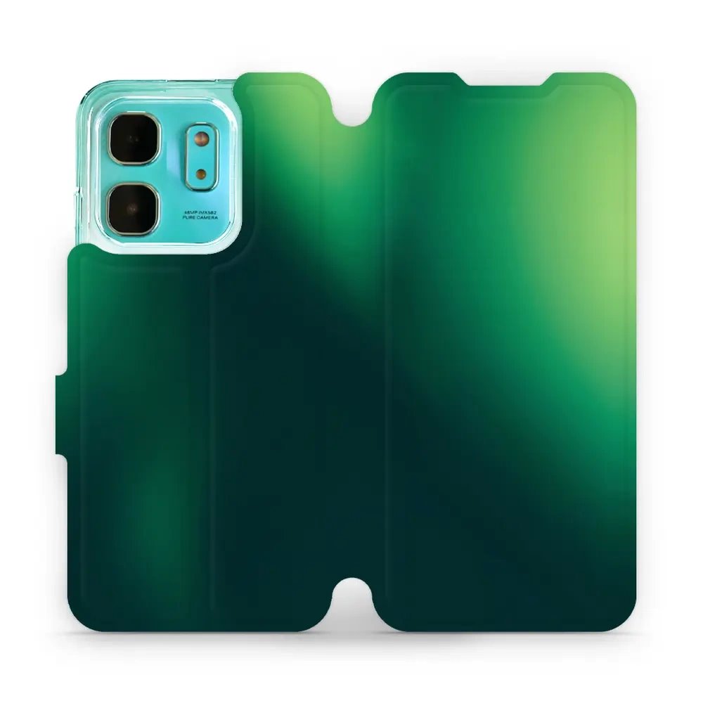 Flipové pouzdro Mobiwear - Infinix HOT 50i - VP61S Zelený odstín