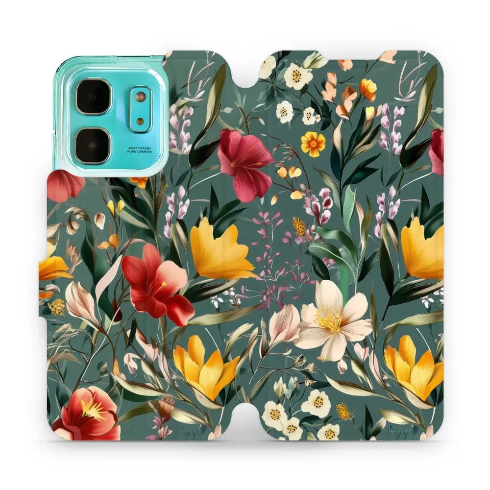 Flipové pouzdro Mobiwear - Infinix HOT 50i - VP71S Na zelené louce