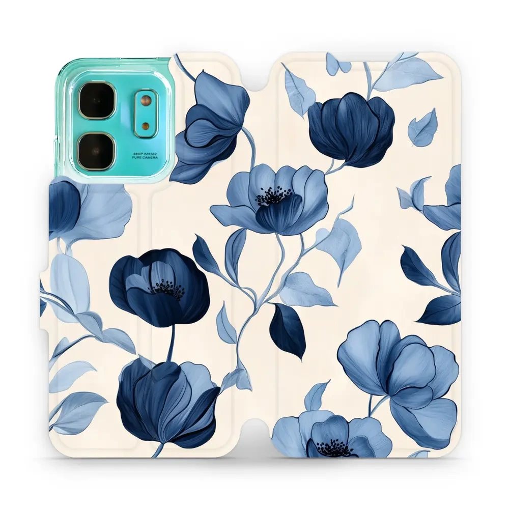 Flipové pouzdro Mobiwear - Infinix HOT 50i - VP73S Modrá krása květů