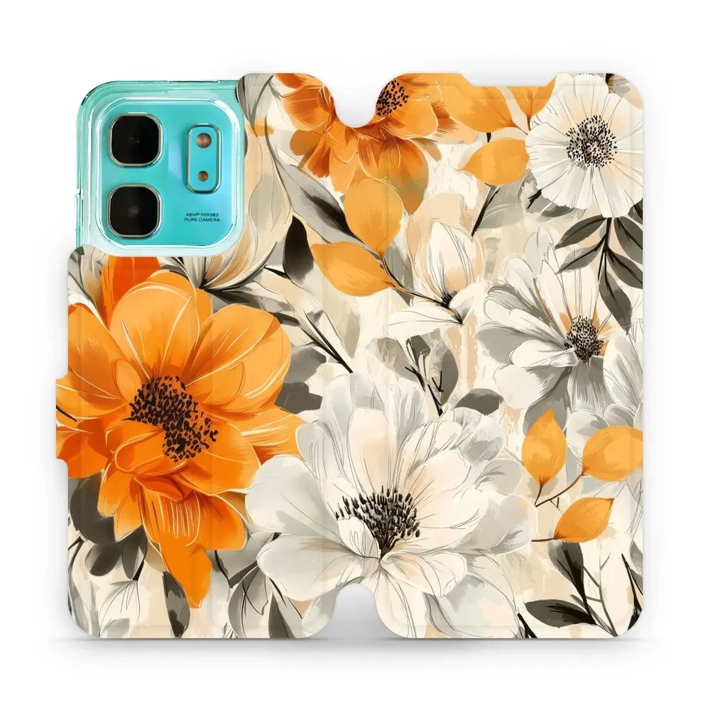 Flipové pouzdro Mobiwear - Infinix HOT 50i - VP75S Podzimní květy
