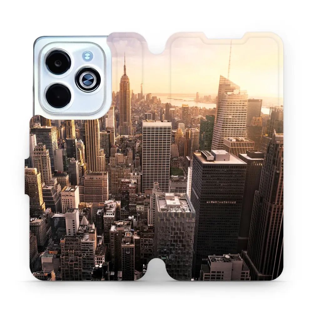 Flipové pouzdro Mobiwear - Infinix HOT 40i - M138P New York