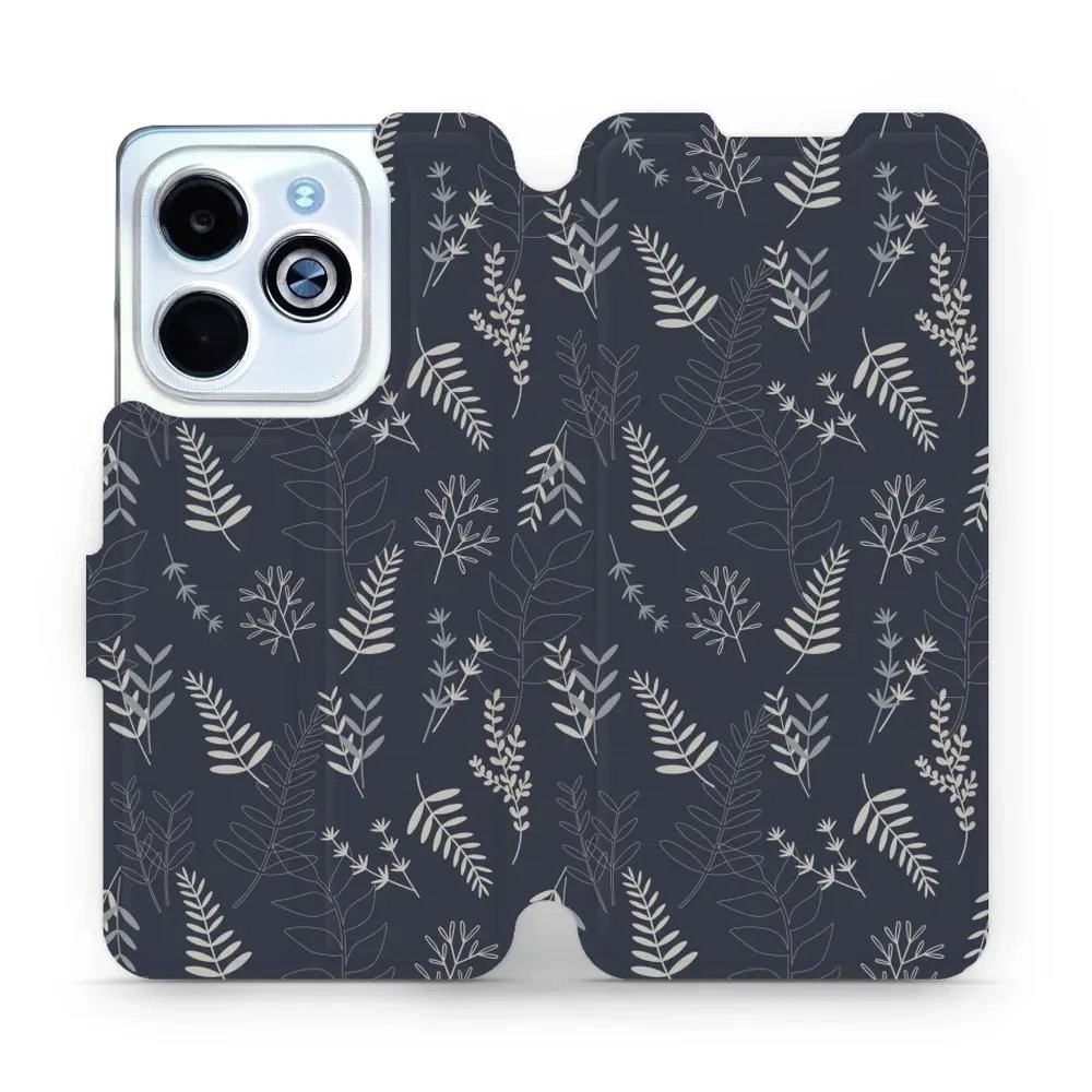 Flipové pouzdro Mobiwear - Infinix HOT 40i - VP15S Kapradiny