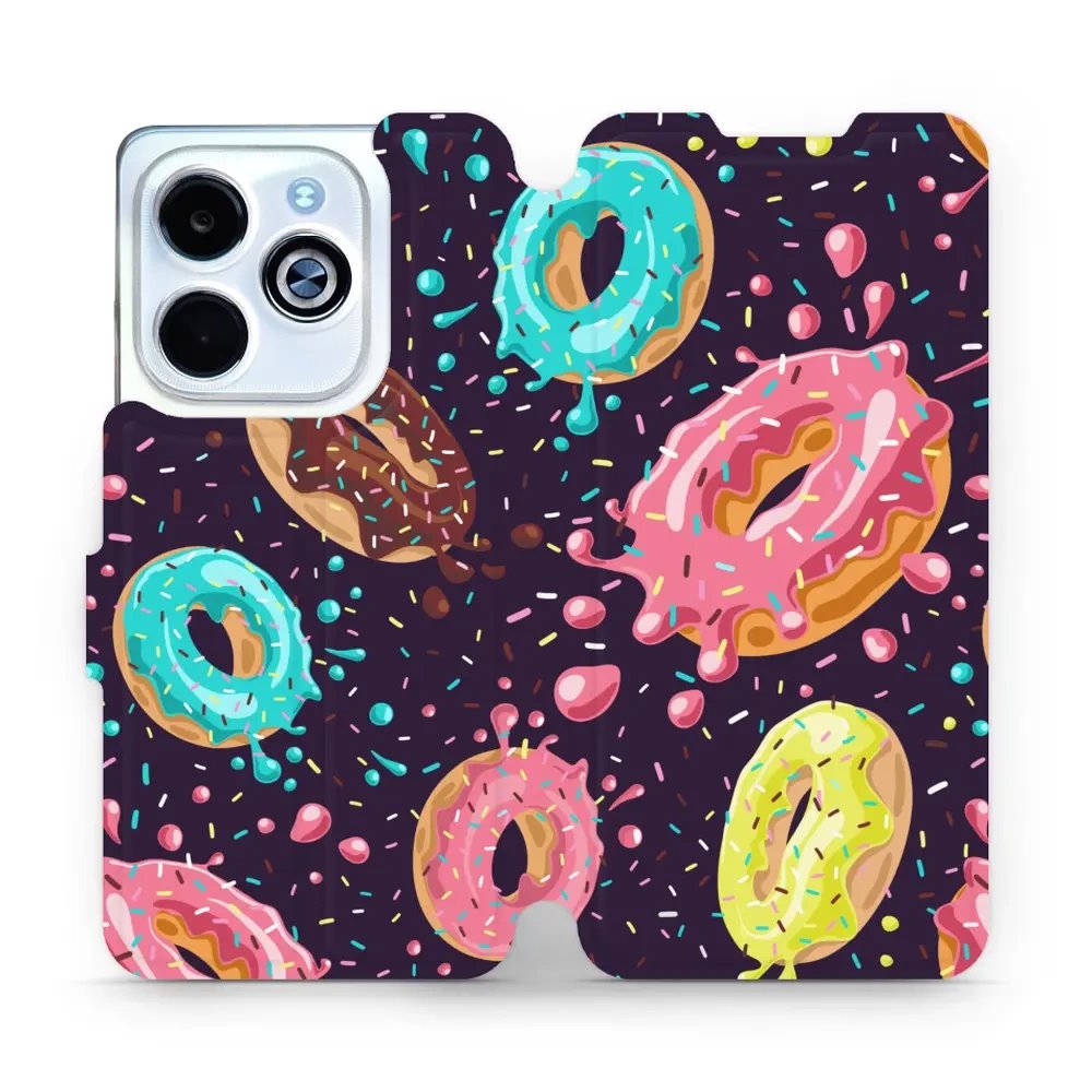 Flipové pouzdro Mobiwear - Infinix HOT 40i - VP19S Donutky