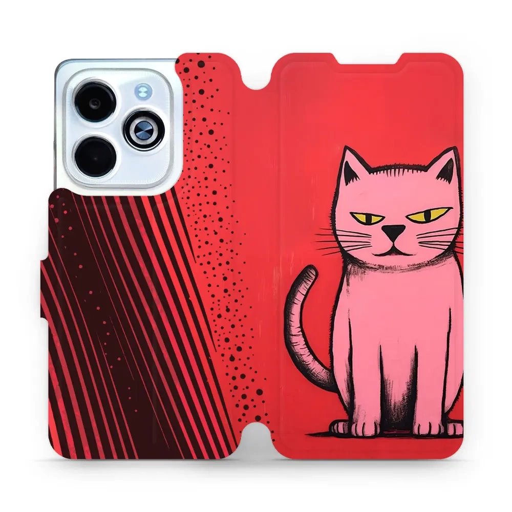Flipové pouzdro Mobiwear - Infinix HOT 40i - VP54S Kocourek