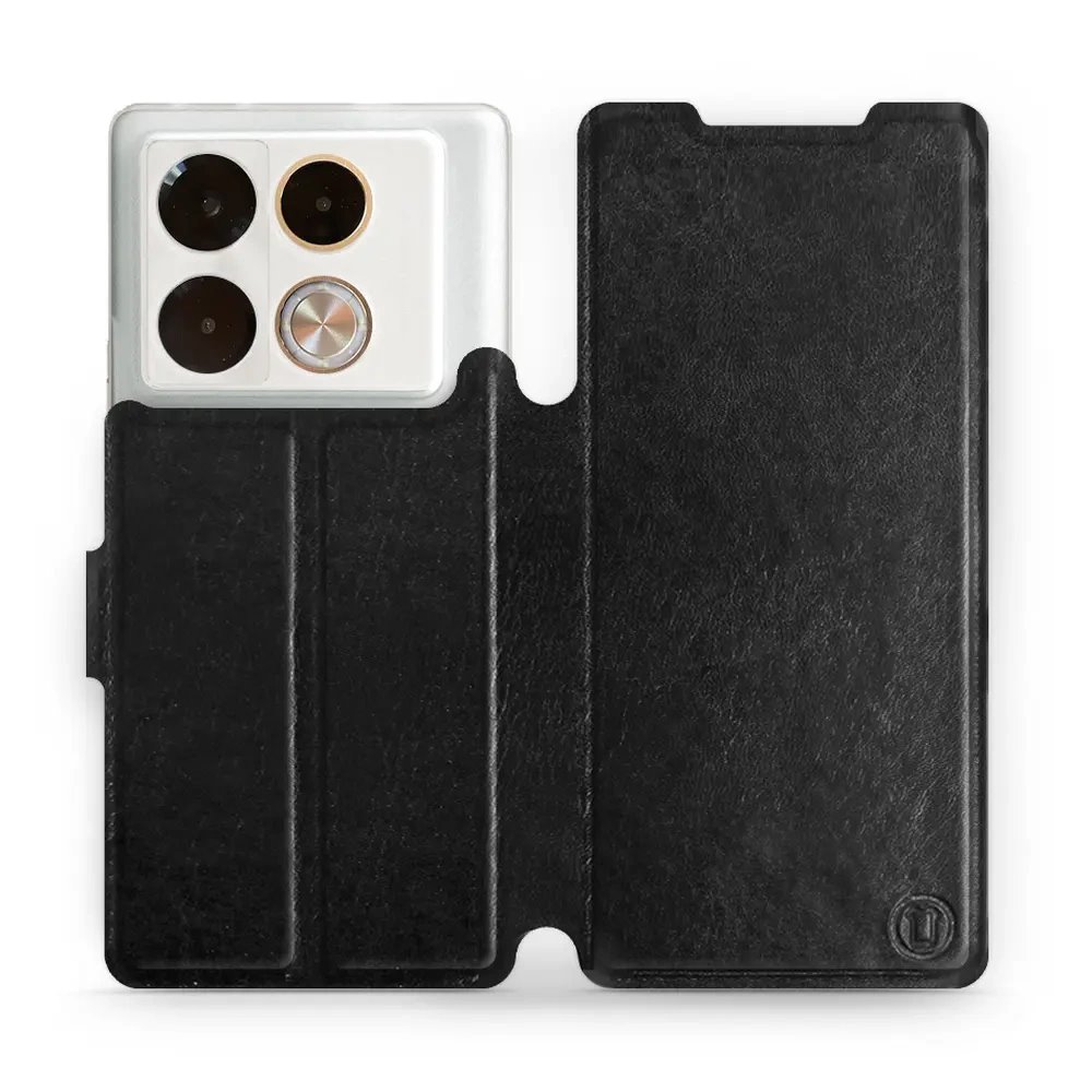 Flipové pouzdro Mobiwear - Infinix Note 40 Pro - Černé a šedé