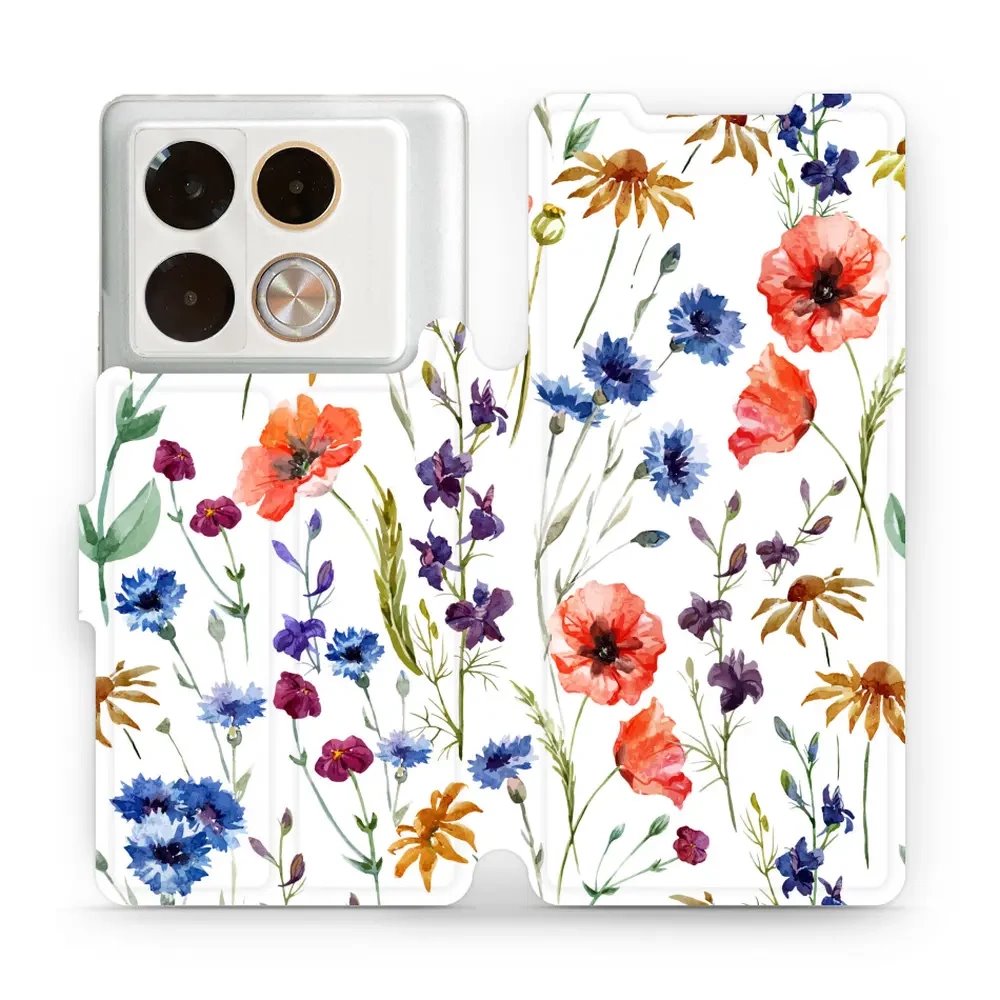 Flipové pouzdro Mobiwear - Infinix Note 40 Pro - MP04S Luční kvítí