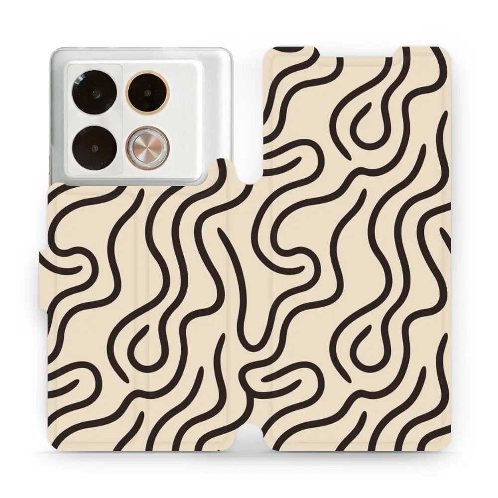 Flipové pouzdro Mobiwear - Infinix Note 40 Pro - VA60S Linky