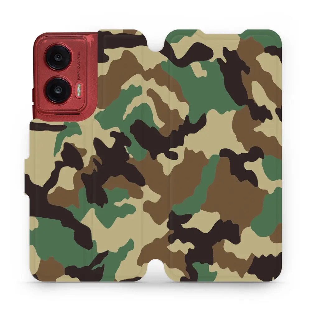 Flipové pouzdro Mobiwear - Motorola Moto G35 5G - V111P Maskáče