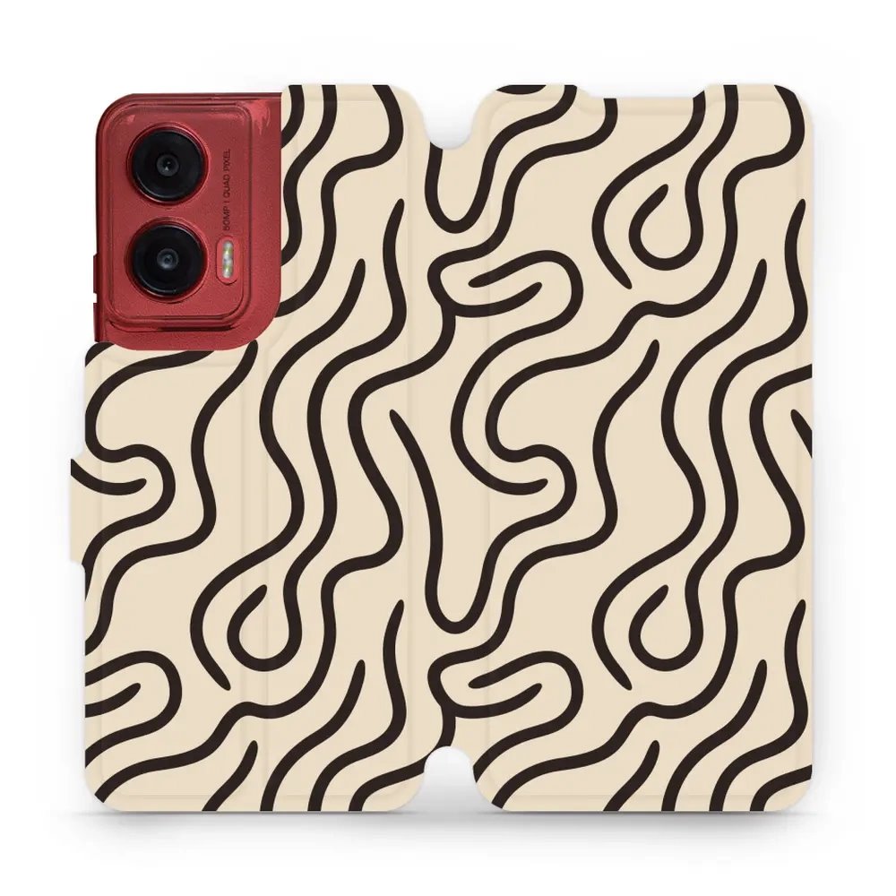 Flipové pouzdro Mobiwear - Motorola Moto G35 5G - VA60S Linky