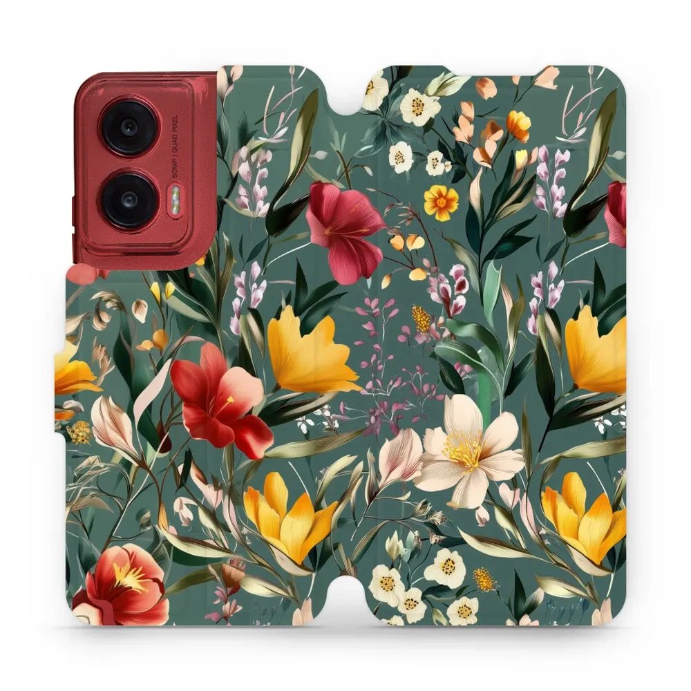 Flipové pouzdro Mobiwear - Motorola Moto G35 5G - VP71S Na zelené louce