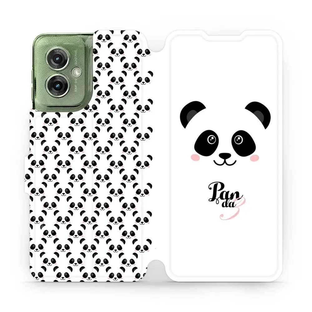 Flipové pouzdro Mobiwear - Motorola Moto G55 5G - M030P Panda Amálka