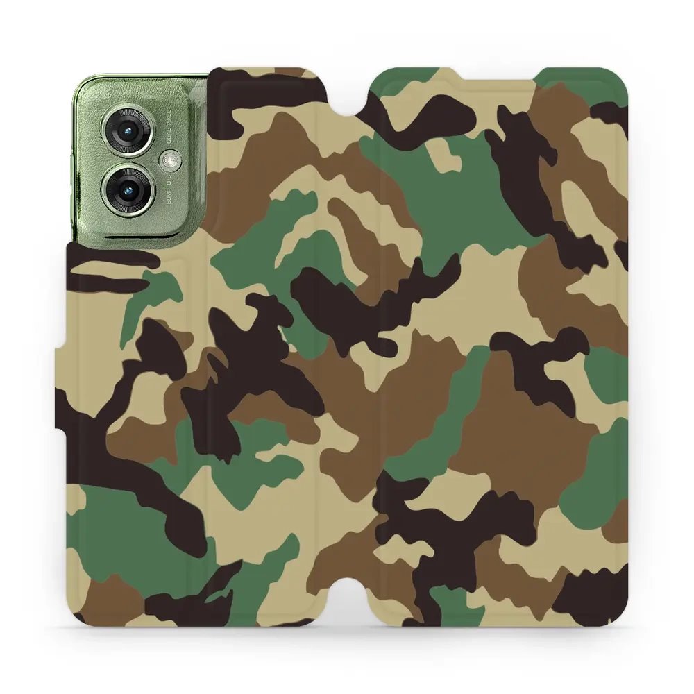 Flipové pouzdro Mobiwear - Motorola Moto G55 5G - V111P Maskáče