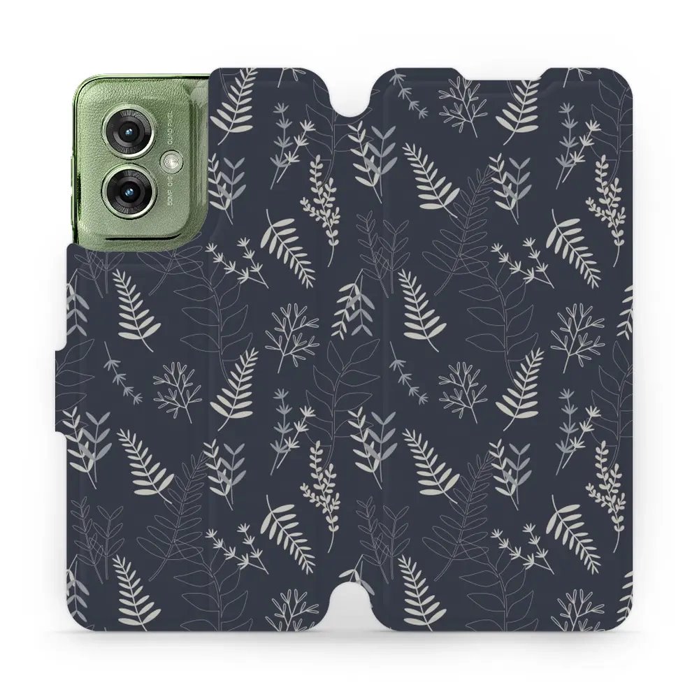 Flipové pouzdro Mobiwear - Motorola Moto G55 5G - VP15S Kapradiny