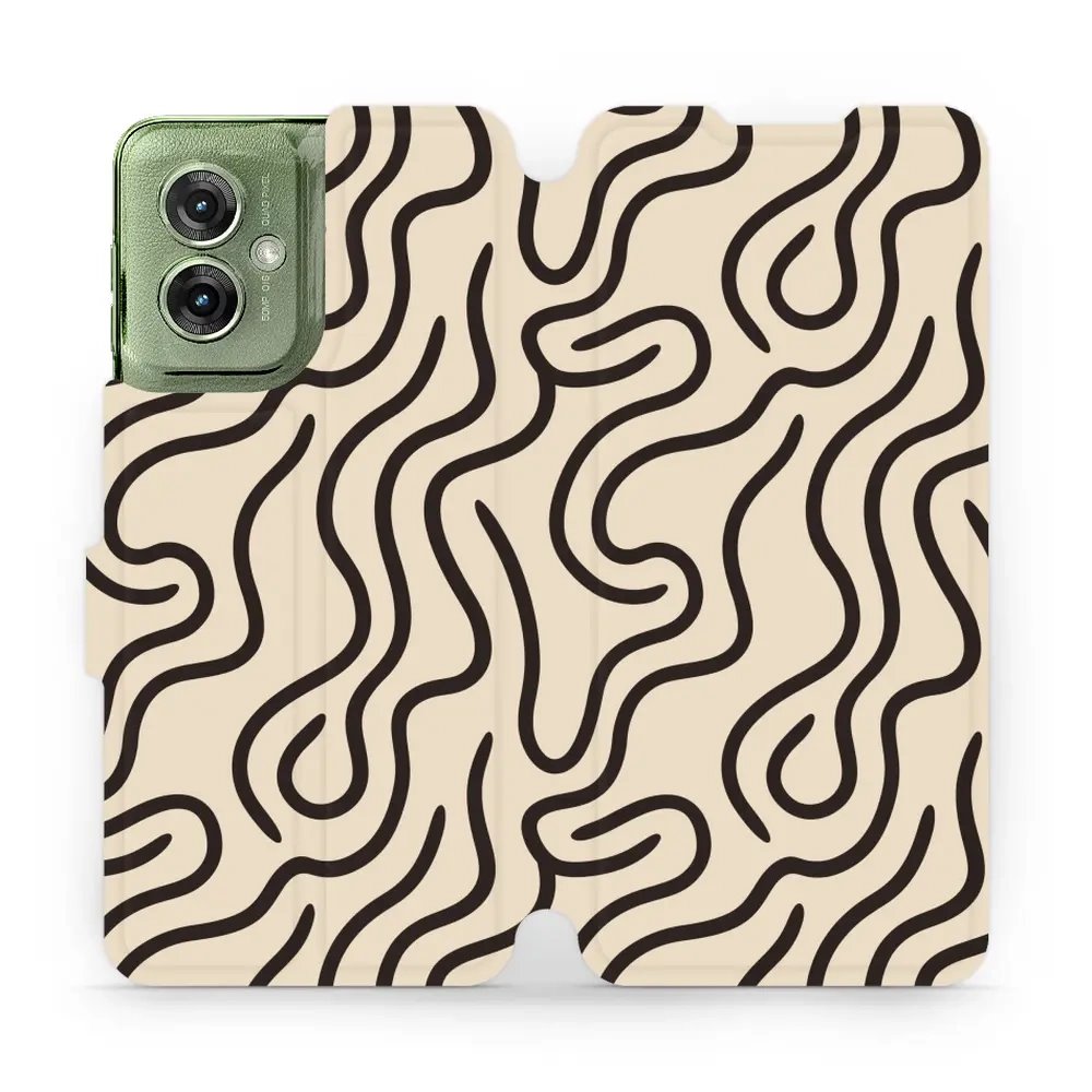 Flipové pouzdro Mobiwear - Motorola Moto G55 5G - VA60S Linky