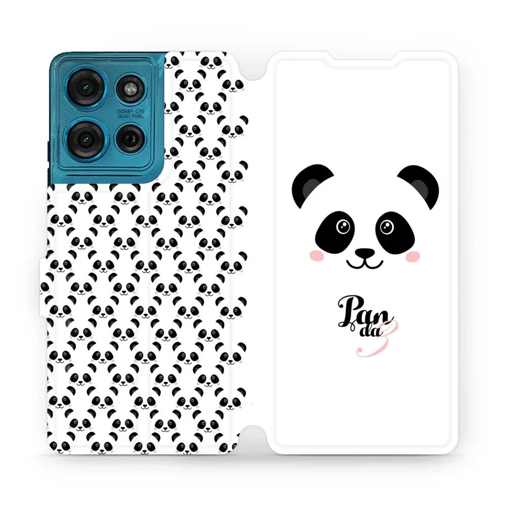 Flipové pouzdro Mobiwear - Motorola Moto G75 5G - M030P Panda Amálka