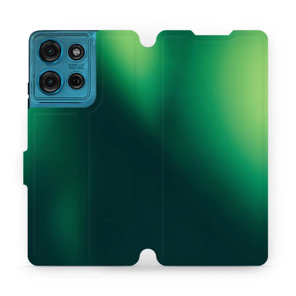 Flipové pouzdro Mobiwear - Motorola Moto G75 5G - VP61S Zelený odstín