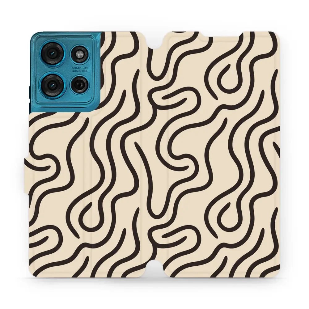Flipové pouzdro Mobiwear - Motorola Moto G75 5G - VA60S Linky