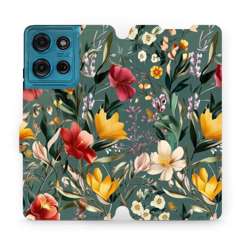 Flipové pouzdro Mobiwear - Motorola Moto G75 5G - VP71S Na zelené louce