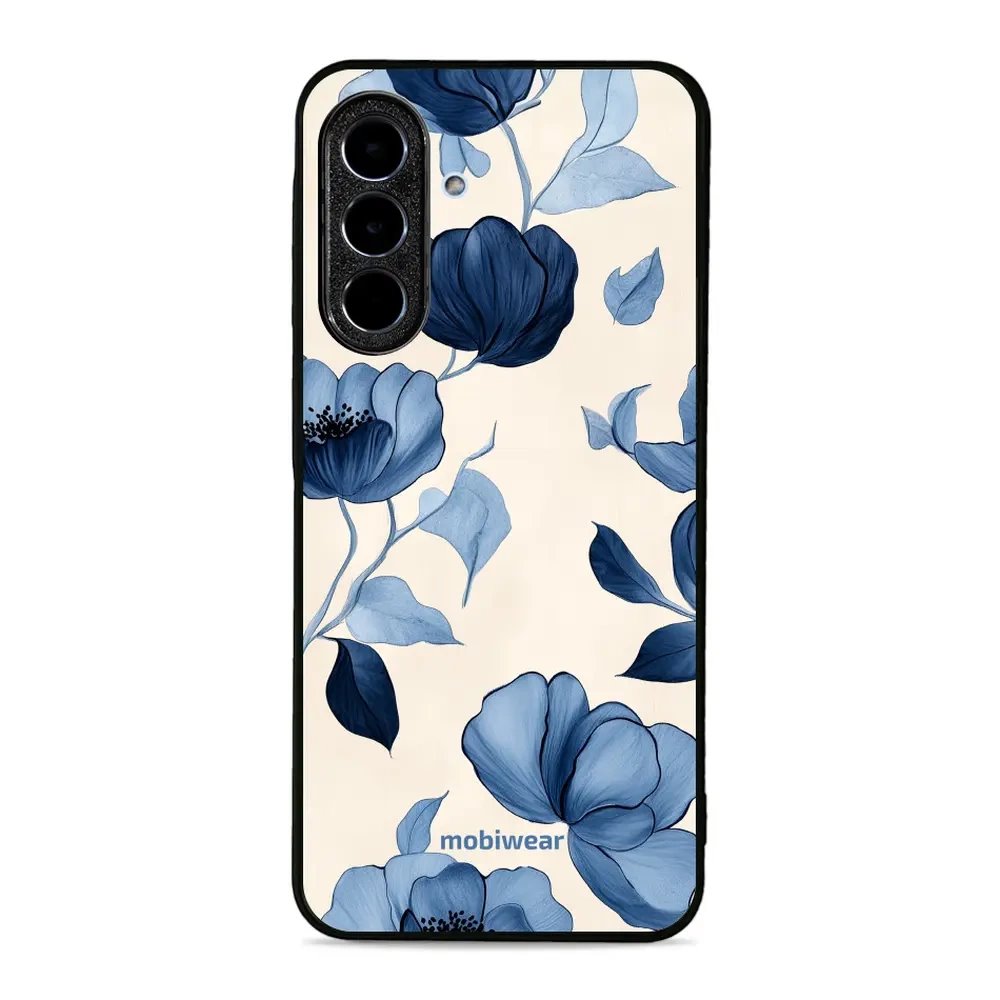 Lesklý kryt Mobiwear Glossy - Samsung Galaxy A26 5G - GP73G Modrá krása květů