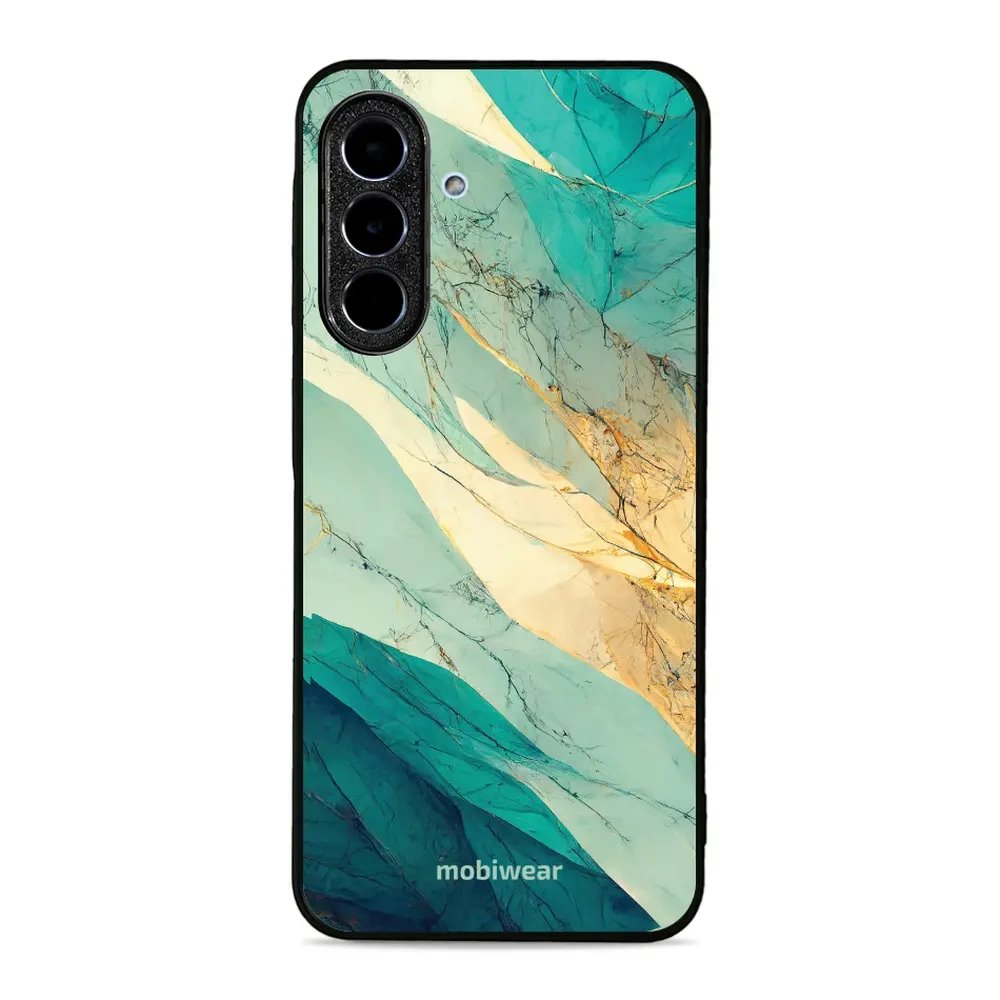 Lesklý kryt Mobiwear Glossy - Samsung Galaxy A36 5G - G024G - Zlatavý a zelenkavý mramor