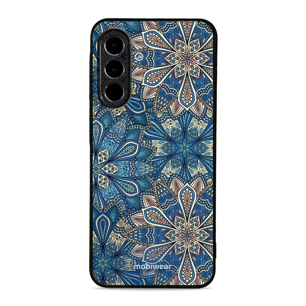 Lesklý kryt Mobiwear Glossy - Samsung Galaxy A36 5G - G038G - Modré mandala květy