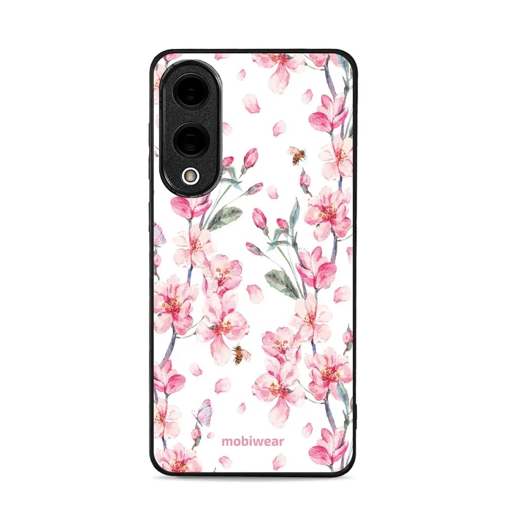 Lesklý kryt Mobiwear Glossy - Samsung Galaxy S25 Edge - G033G - Růžové květy