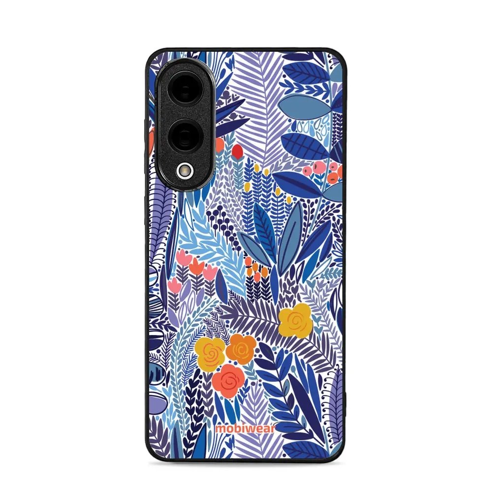 Lesklý kryt Mobiwear Glossy - Samsung Galaxy S25 Edge - G037G - Modrá květena