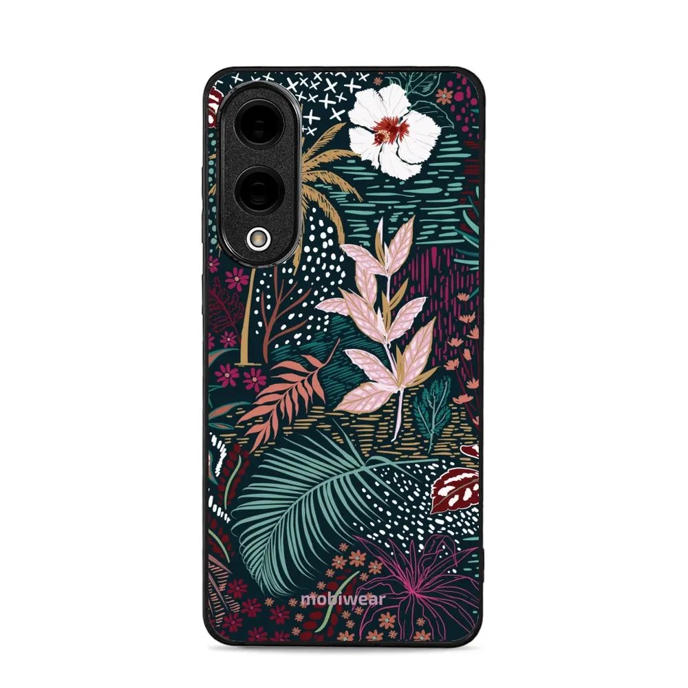 Lesklý kryt Mobiwear Glossy - Samsung Galaxy S25 Edge - G043G - Temná flóra