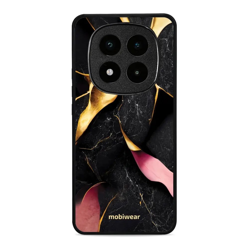Lesklý kryt Mobiwear Glossy - Xiaomi Poco X7 - G021G Černý a zlatavý mramor