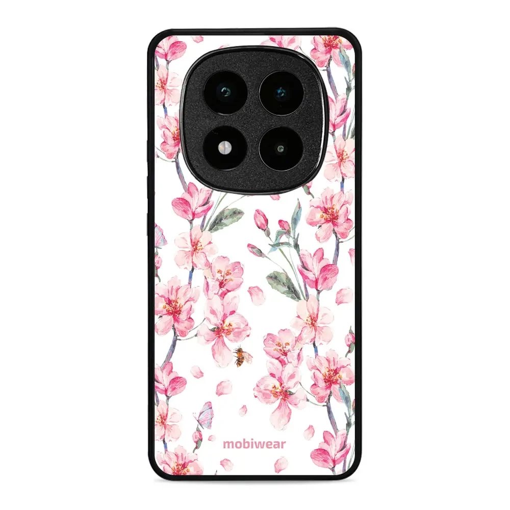 Lesklý kryt Mobiwear Glossy - Xiaomi Poco X7 - G033G - Růžové květy