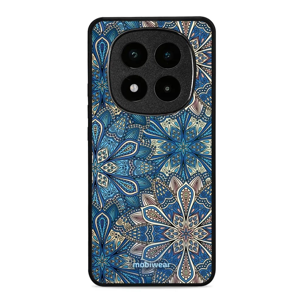 Lesklý kryt Mobiwear Glossy - Xiaomi Poco X7 - G038G - Modré mandala květy