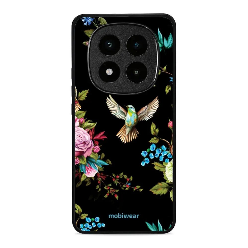Lesklý kryt Mobiwear Glossy - Xiaomi Poco X7 - G041G - Ptáček a květy