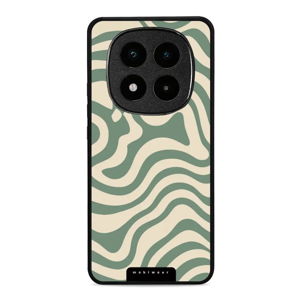Lesklý kryt Mobiwear Glossy - Xiaomi Poco X7 - GA57G Zelené a béžové zkrouceniny