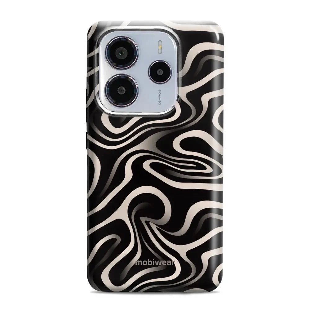 Odolný obal Mobiwear Elite Pro - Xiaomi Redmi Note 14 5G - EA68E Vlnky a linky