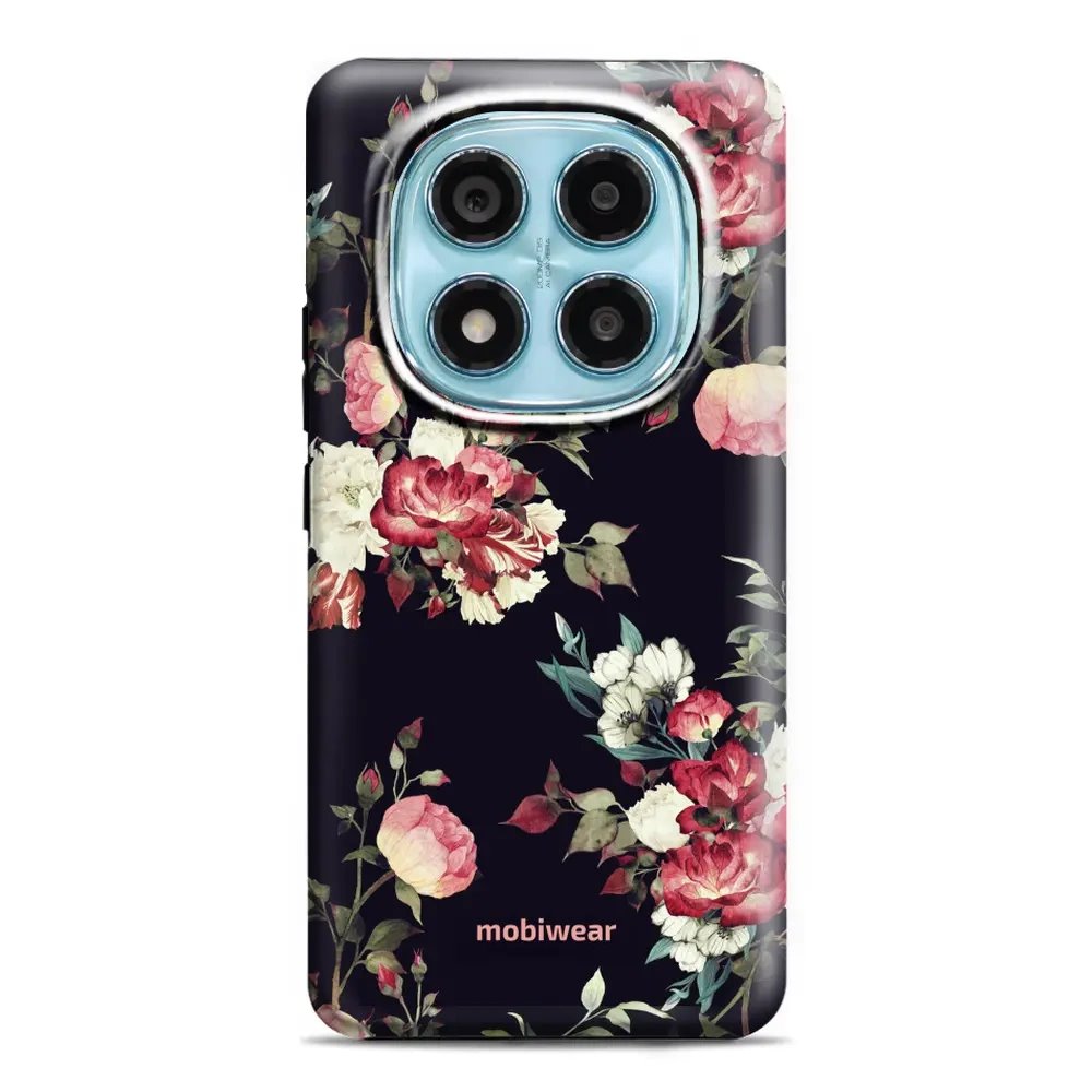 Odolný obal Mobiwear Elite Pro - Xiaomi Redmi Note 14 Pro 5G - ED11E Růže na černé