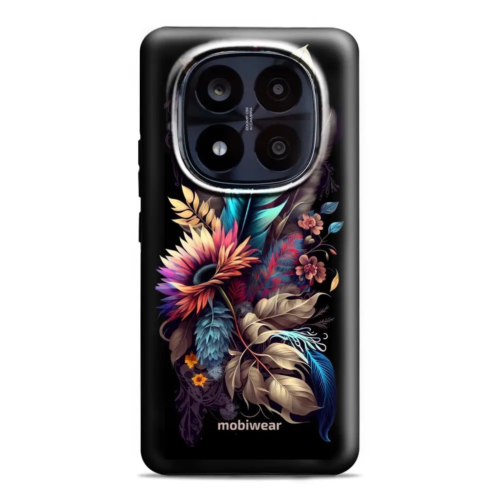 Odolný obal Mobiwear Elite Pro - Xiaomi Redmi Note 14 Pro Plus 5G - E011E Kytice s pírkem