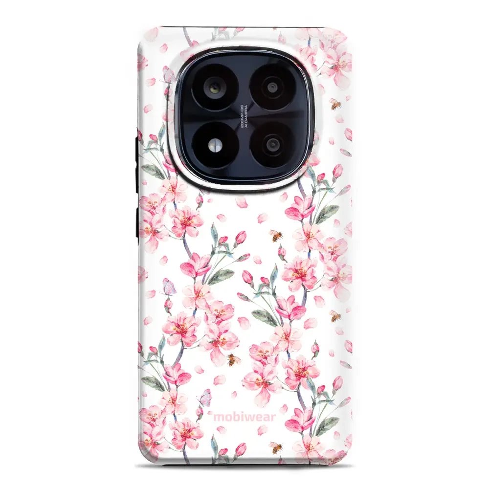 Odolný obal Mobiwear Elite Pro - Xiaomi Redmi Note 14 Pro Plus 5G - E124E Růžové květy